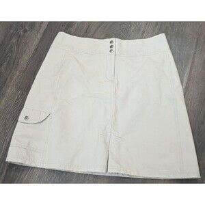 Sahalie Skirt Womens Size 12, 35x20 Tan Khaki Cargo (471)